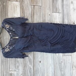 Adrianna Papell Occasions blue formal dress size 6